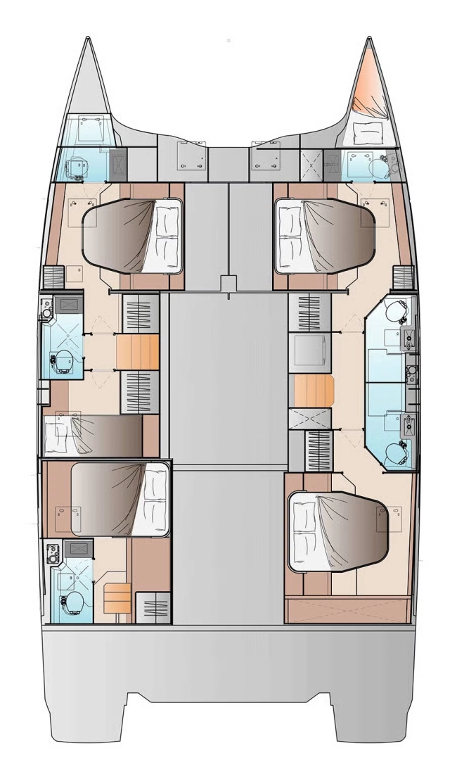 Uthyrning Katamaran  i Frenchtown - Fountaine Pajot Fountaine Pajot FP 48 Quintet 5