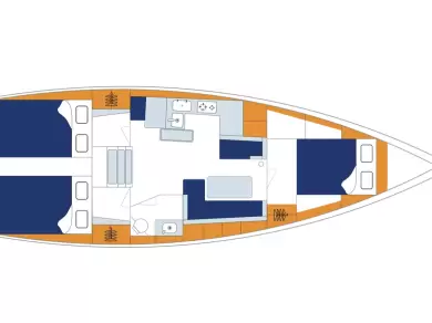 Uthyrning Segelbåt  Jeanneau med en båtlicens 