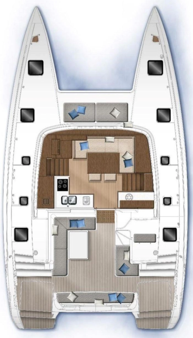 Hyra Katamaran  med eller utan skeppare Lagoon Šibenik  