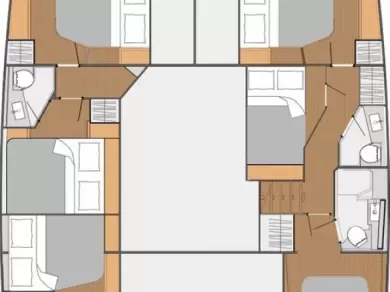 Uthyrning Katamaran  Fountaine Pajot med en båtlicens 