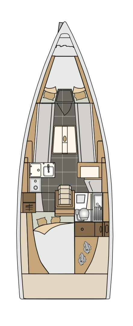 Elan Elan E3 charter bareboat eller skeppad i Kaštela