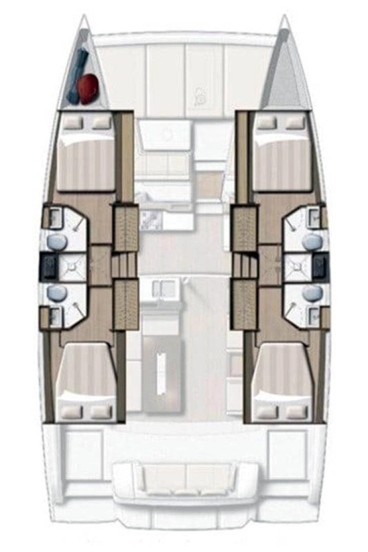 Bali Bali 4.2 charter bareboat eller skeppad i Marsh Harbour