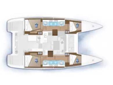 Hyra Katamaran  med eller utan skeppare Lagoon Biograd Na Moru 