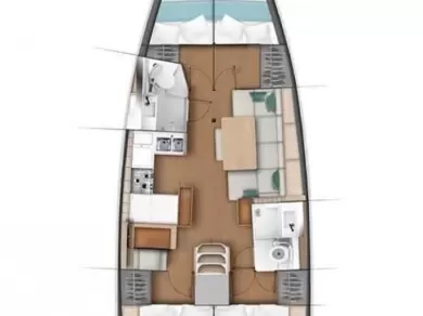 Hyra Segelbåt  med eller utan skeppare Jeanneau Lavrio 