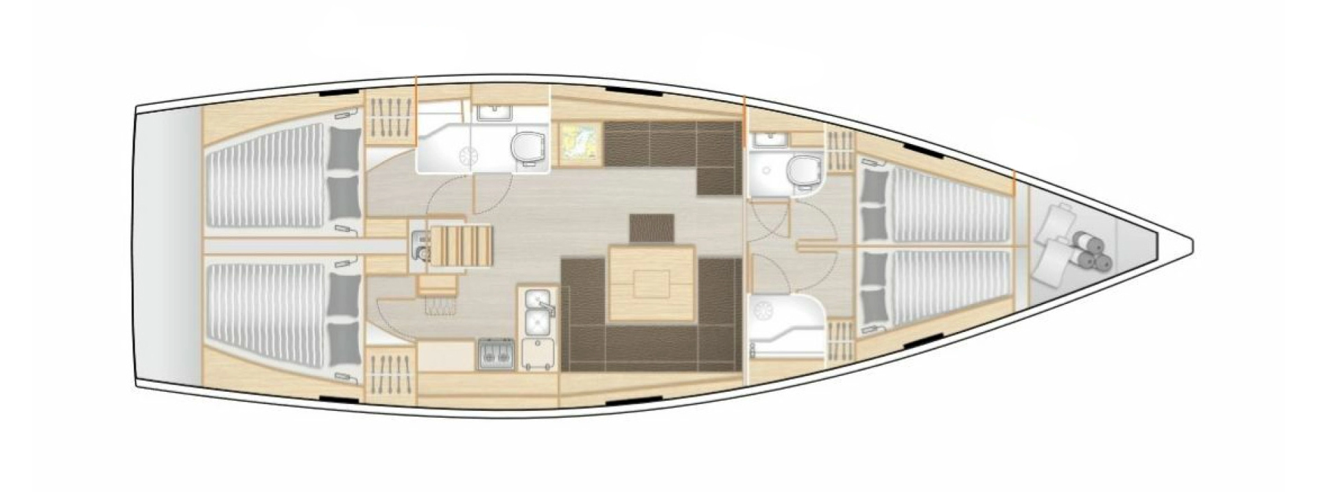 Yacht charter Lavrio billig Hanse 458