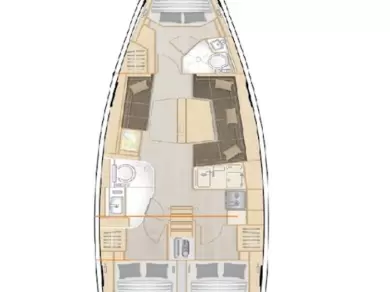 Hyr en Hanse Hanse 388 Donji Seget 