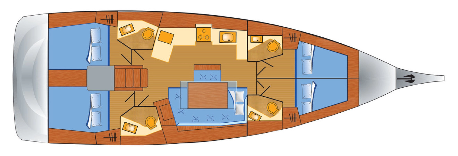 Yacht charter Rogoznica billig Oceanis 46.1