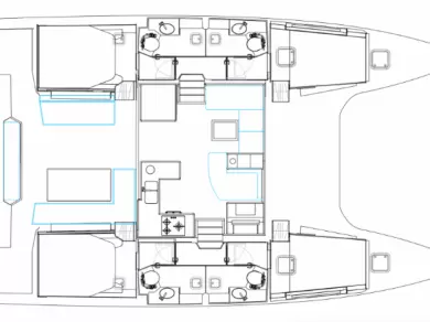 Uthyrning Motorbåt  i Lefkáda - Bavaria Nautitech 47 Power - 4 + 2 cab.