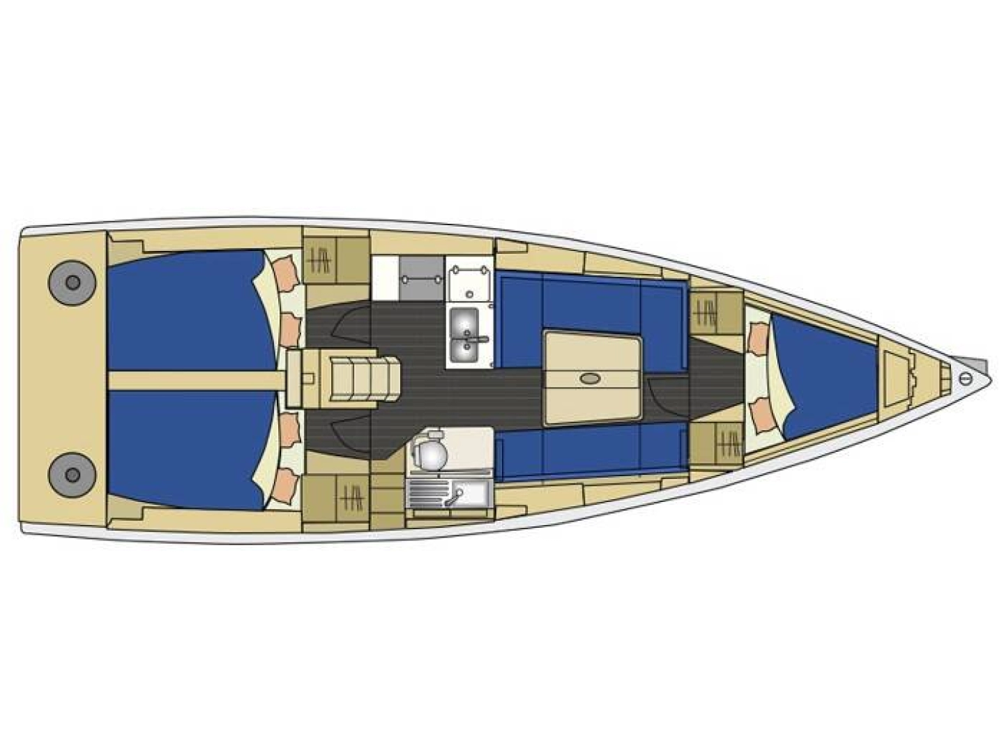 Elan Elan 350 Performance charter bareboat eller skeppad i Punat
