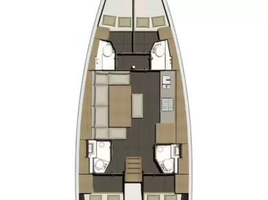 Dufour Dufour 460 Grand Large charter bareboat eller skeppad i Donji Seget