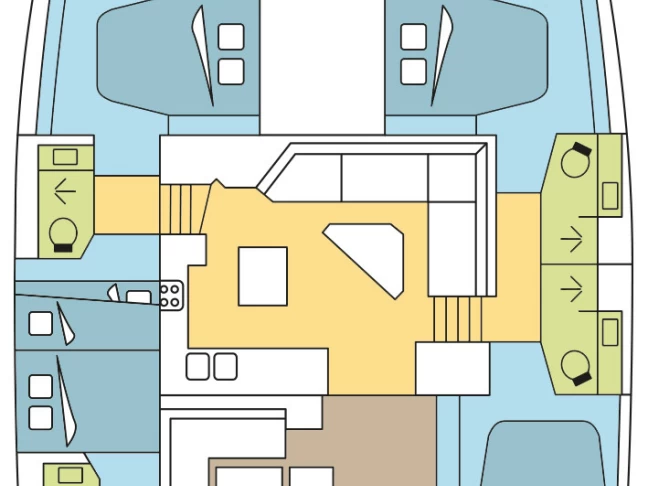 Uthyrning Katamaran  Fountaine Pajot med en båtlicens 
