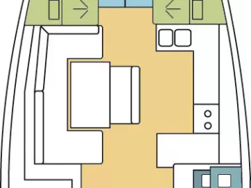 Uthyrning Segelbåt  Bénéteau med en båtlicens 