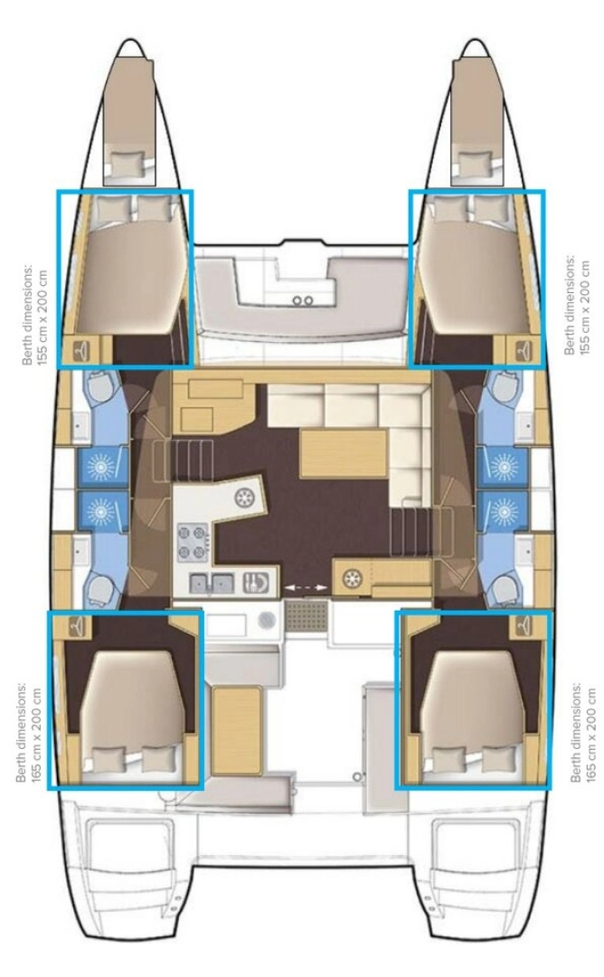Båtuthyrning Lagoon Lagoon 450 F i Kaštela på Samboat 