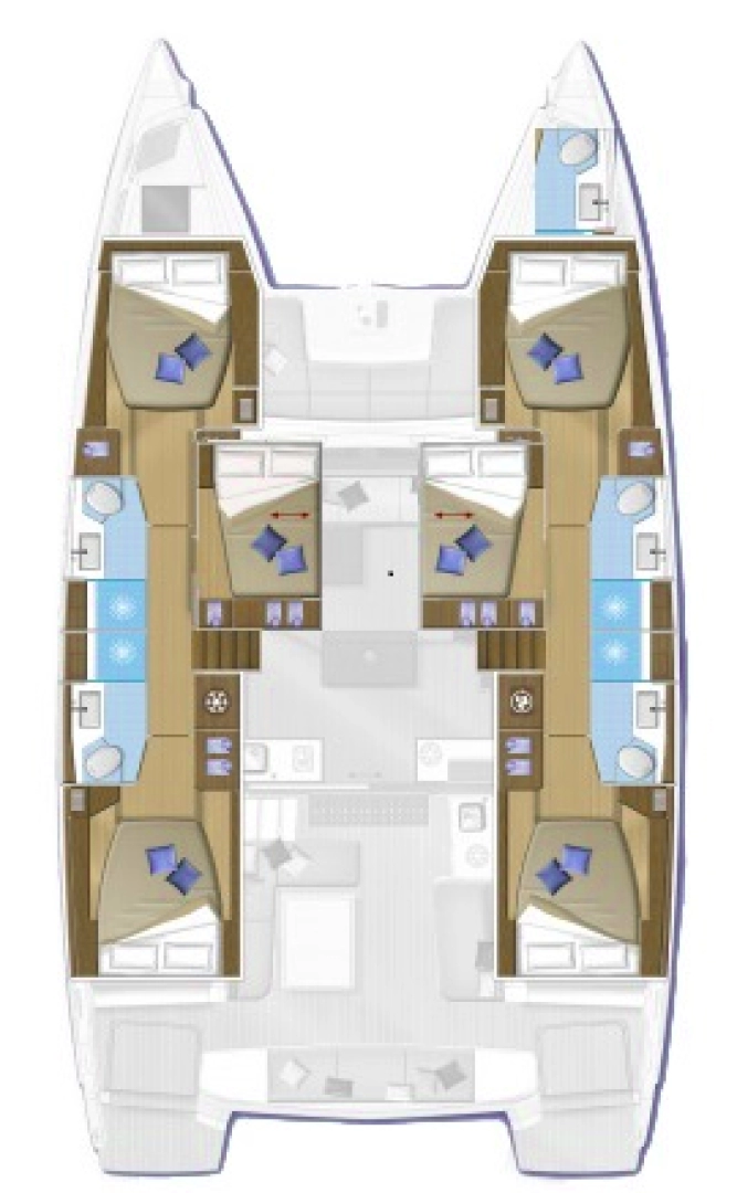 Yacht charter Piraeus billig Lagoon 50