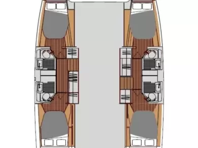Fountaine Pajot Astrea 42 charter bareboat eller skeppad i Zadar