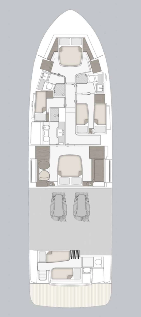 Hyr en Azimut Azimut Magellano 66 Podstrana 