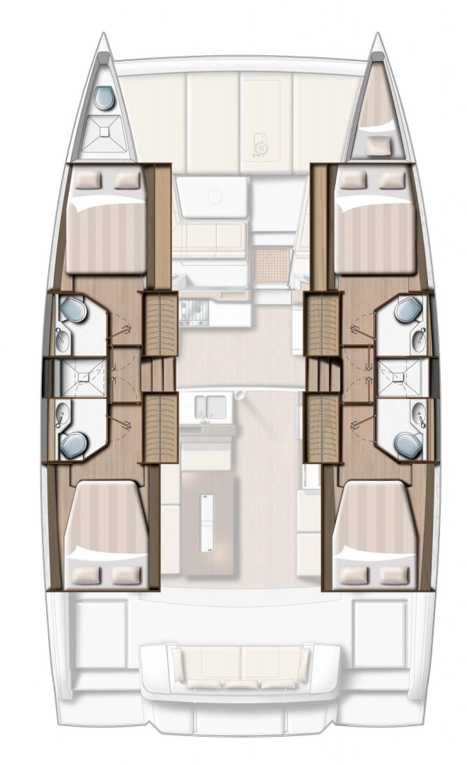 Uthyrning Katamaran  i Rogoznica - Bali Bali 4.2