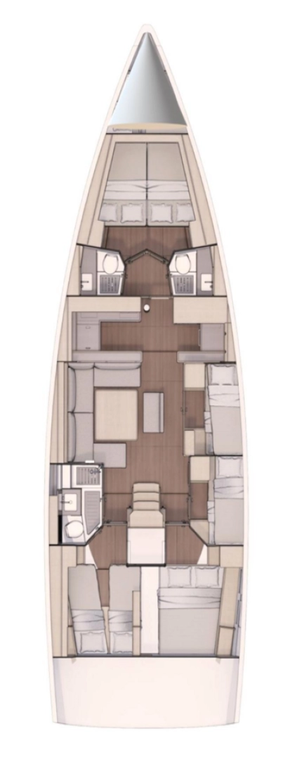 Dufour Dufour 530 charter bareboat eller skeppad i Trogir 