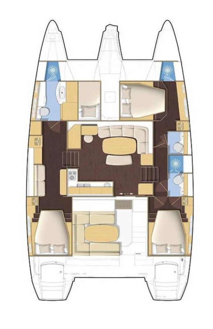 Yacht charter Rogoznica billig Lagoon 421