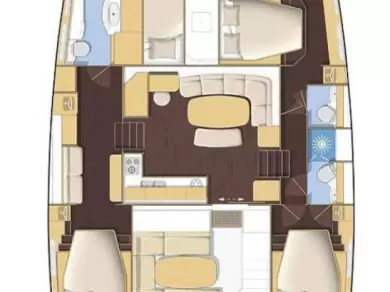 Yacht charter Rogoznica billig Lagoon 421