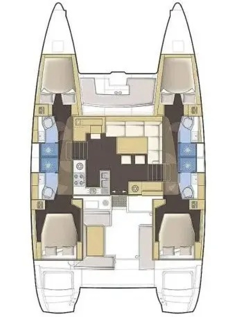 Hyra Katamaran  med eller utan skeppare Lagoon Rogoznica 