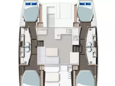 Hyr en Leopard Catamarans / Robertson & Caine Leopard 42 - 4 cab. Procida 