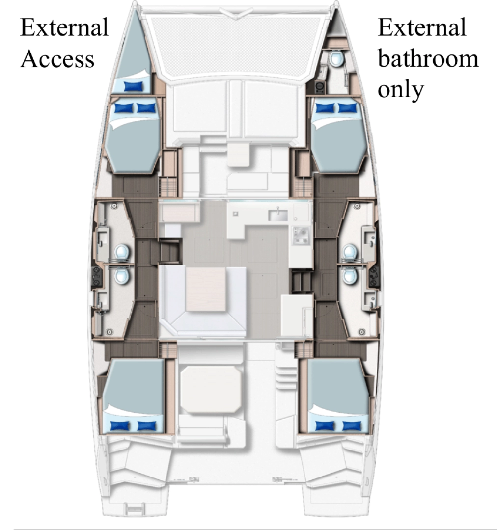 Hyr en Leopard Catamarans / Robertson & Caine Leopard 45 Procida 