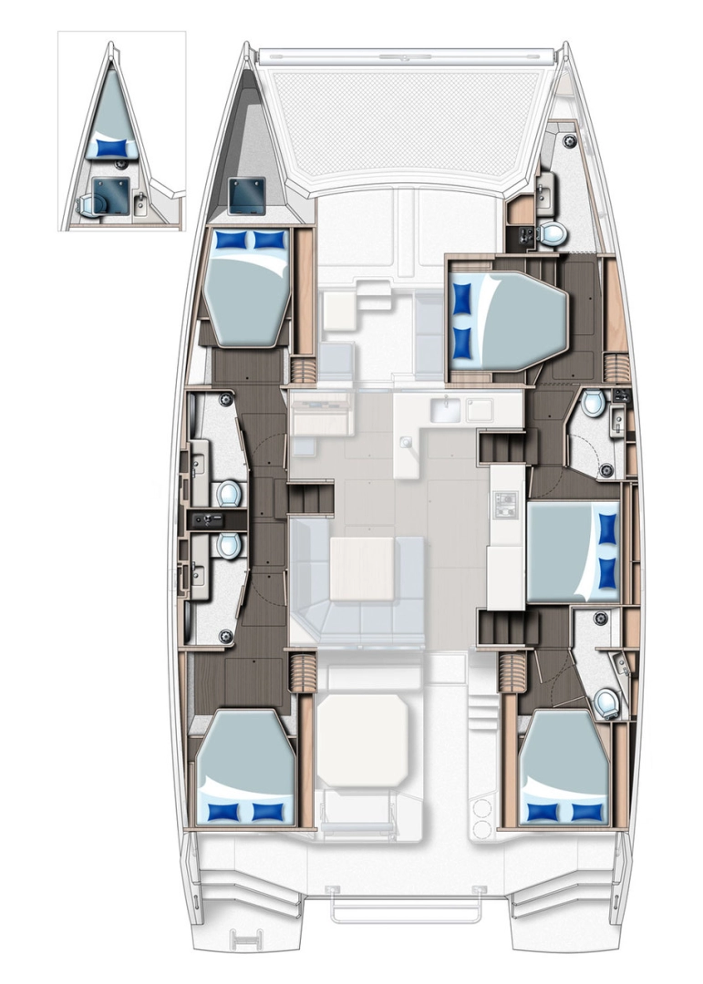 Hyra Katamaran  med eller utan skeppare Leopard Catamarans / Robertson & Caine Procida 