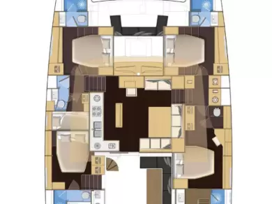 Lagoon Lagoon 560 charter bareboat eller skeppad i Portisco