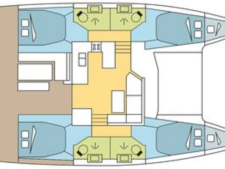 Fountaine Pajot Astrea 42 charter bareboat eller skeppad i Palermo