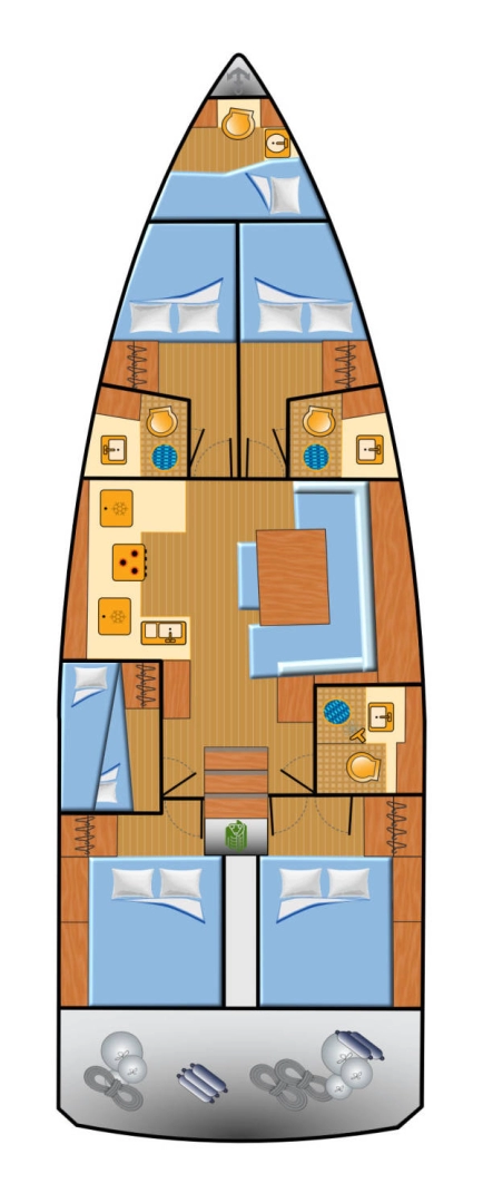 Uthyrning Split  - Jeanneau Sun Odyssey 490 av Samboat 
