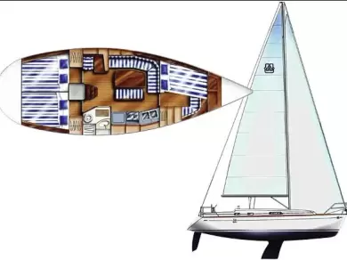 Dufour Dufour 36 Classic charter bareboat eller skeppad i La Rochelle