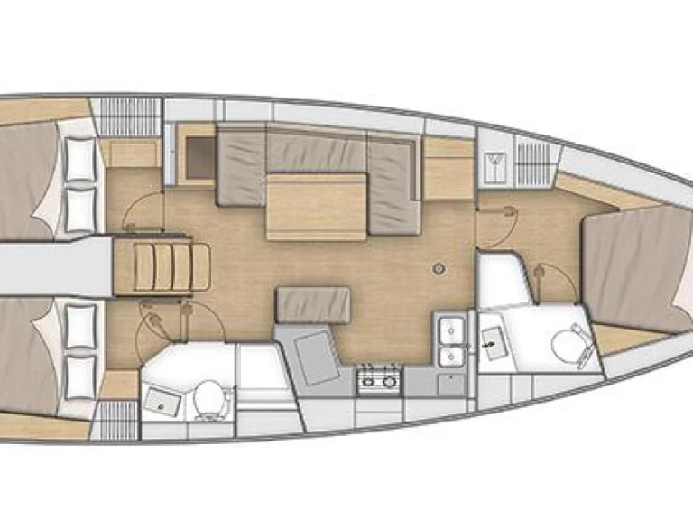 Hyra Segelbåt  med eller utan skeppare Bénéteau Trogir  