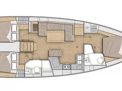 Hyra Segelbåt  med eller utan skeppare Bénéteau Trogir  