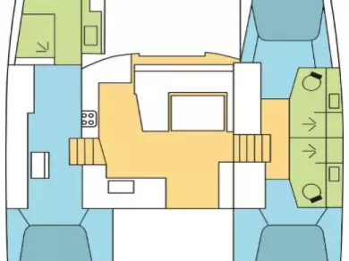 Uthyrning Katamaran  Fountaine Pajot med en båtlicens 