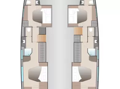 Uthyrning Katamaran  Fountaine Pajot med en båtlicens 