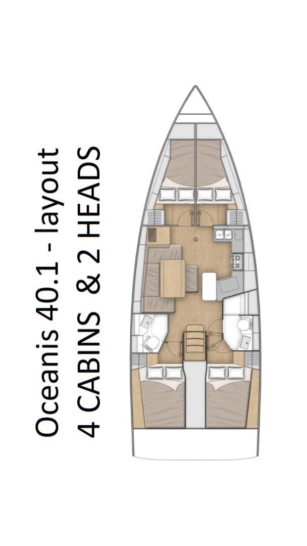 Uthyrning Segelbåt  i Pomer - Bénéteau Oceanis 40.1