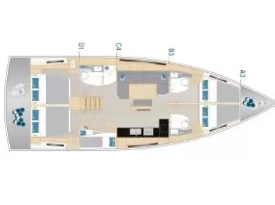 Yacht charter Sukošan billig Hanse 460