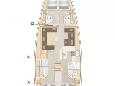 Yacht charter Sukošan billig Hanse 588