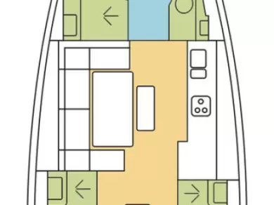 Dufour Dufour 460 Grand Large charter bareboat eller skeppad i Zaton
