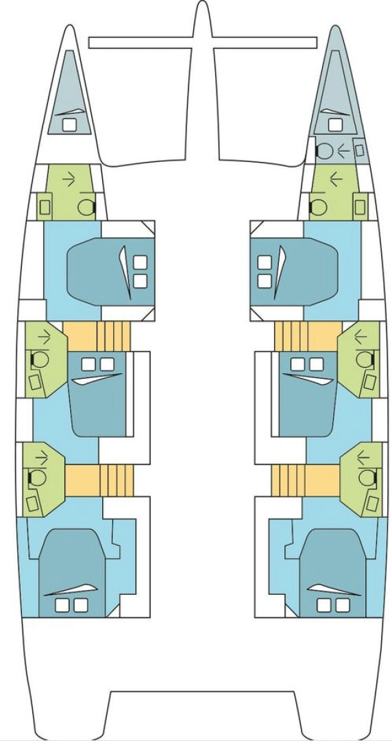 Hyra Katamaran  med eller utan skeppare Fountaine Pajot Bas du Fort 