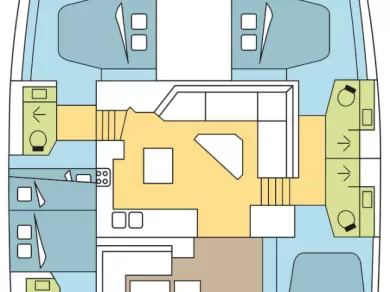 Uthyrning Katamaran  Fountaine Pajot med en båtlicens 