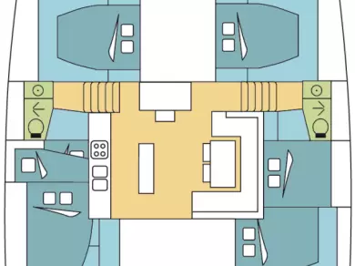 Uthyrning Katamaran  Lagoon med en båtlicens 