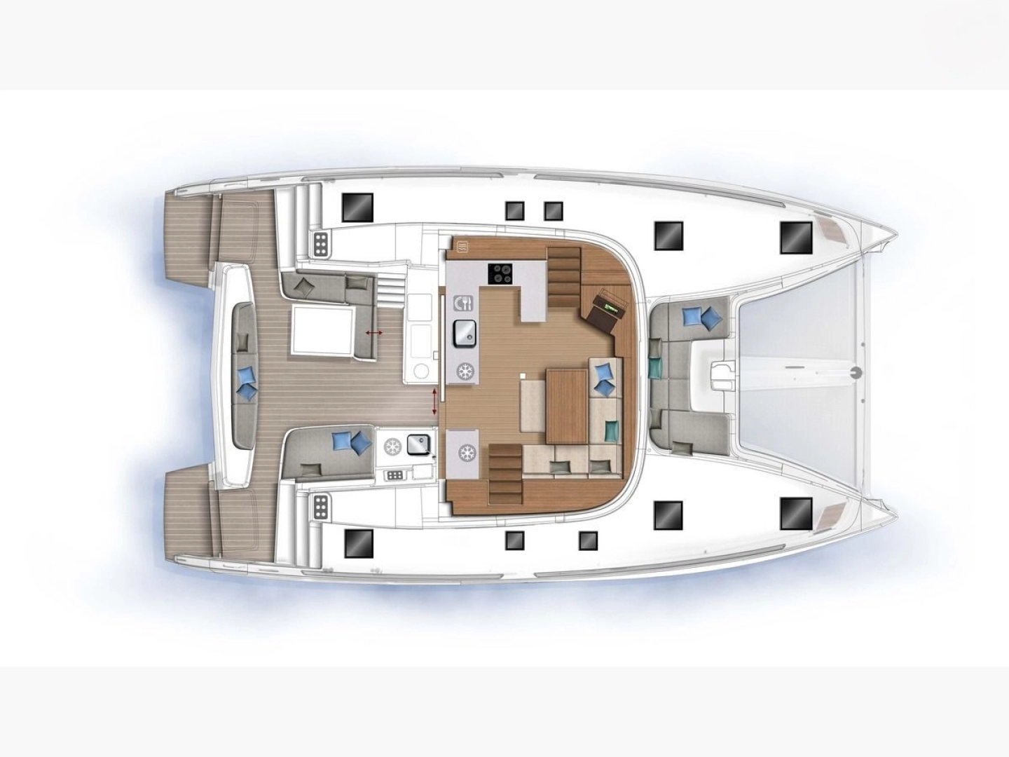 Hyra Katamaran  med eller utan skeppare Lagoon Paros (ostrov) 