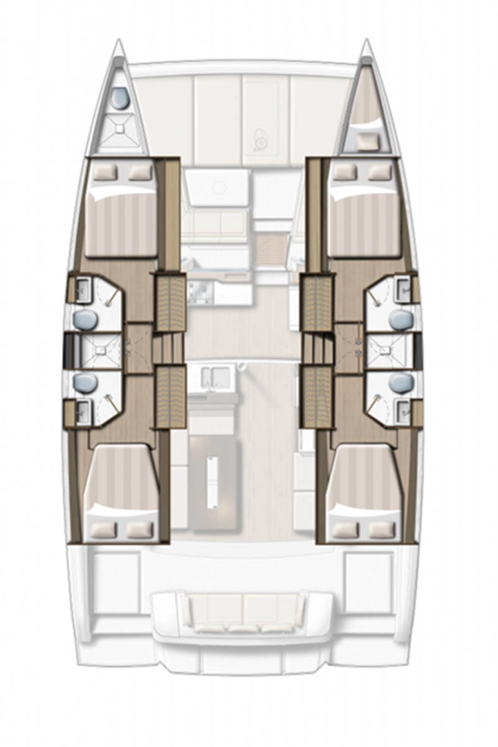 Bali Bali 4.2 charter bareboat eller skeppad i Donji Seget