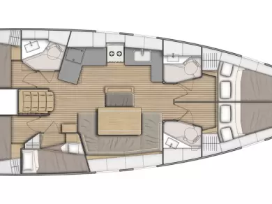 Bénéteau Oceanis 46.1 charter bareboat eller skeppad i Gouvia