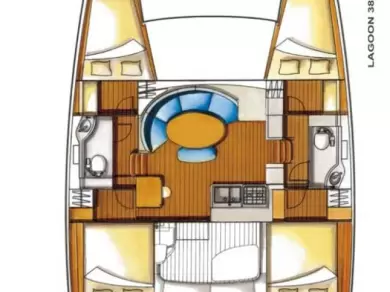 Yacht charter Lavrio billig Lagoon 380