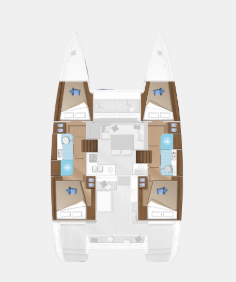 Hyra Katamaran  med eller utan skeppare Lagoon Novi Vinodolski 