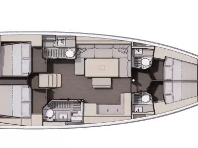 Yacht charter Lefkáda billig Dufour 470