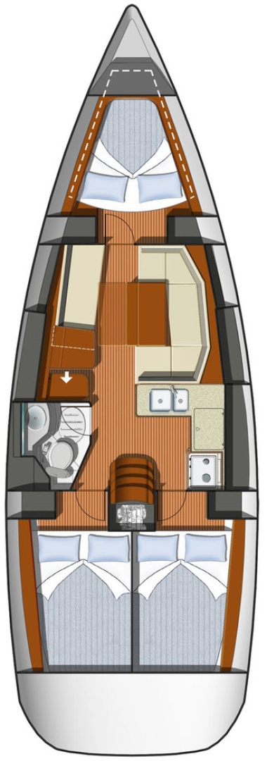 Jeanneau Sun Odyssey 36i charter bareboat eller skeppad i Deme of Volos